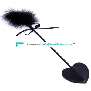 Sex Shop spanked leather feather & paddles teasing flirting tickling sex toys for adult game