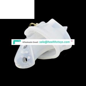 Silicone Bondage Male Chastity Device Cock Cage with Spikes