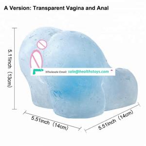 Soft Transparent silicone Sex Dolls Male Masturbator 3D Realistic Anal Vagina Pussy Ass Masturbator Sex Toys for Men