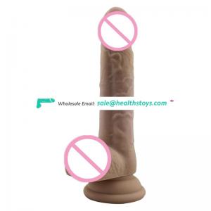 Soft silicone penis medicine vibrating dildo for women vibrator