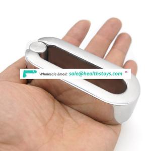 Stainless Steel Ball Stretcher Weight Male Chastity Device Bondage Toys