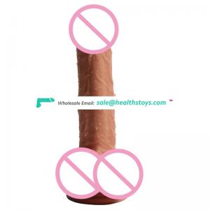 Super soft huge dildo realistic suction cup male artificial penis brown genital big dick sex toys dildos for women