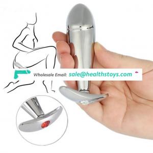 Toys for adults Simulated penis head Metal anal plug Smooth safe sex products Toys that stimulate the vagina and anus erotic toy