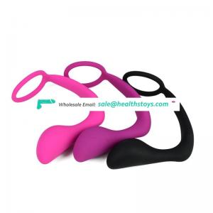 Vibrating Butt Plug and Cock Ring Silicon Prostate Massager