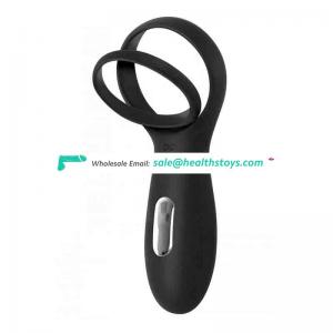 Vibrating silicone rechargeable cock ring penis lock long orgasm hard cock ring for man sex toy, long time sex toy