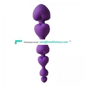 Wholesale Cheap Silicone Soft Anal Sex Toys Extra Long Vibrator Anal Beads