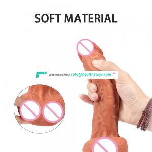 Wholesale Toys Sex Adult Dual Density Silicone Realistic Dildo with Suction Cup Artificial Penis for Women