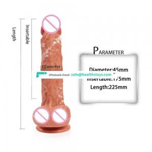 Wholesale Toys Sex Adult Dual Density Silicone Realistic Dildo with Suction Cup Artificial Penis for Women