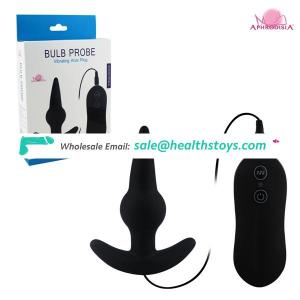 best selling vibrating silicone sex anal massage with bead