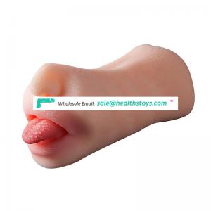hot selling mini silicone love doll,easy to carry small pocket pussy realistic blow job lick penis throat mouth male masturbator