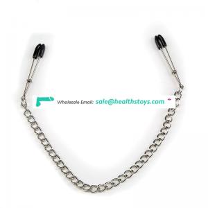 long nipple clamps, Heathful Gay sex toys Stainless Steel Metal Massage Women nipple sex toy clamps