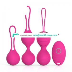 silicone waterproof kegel exercise balls set adult sex toys for woman body massage